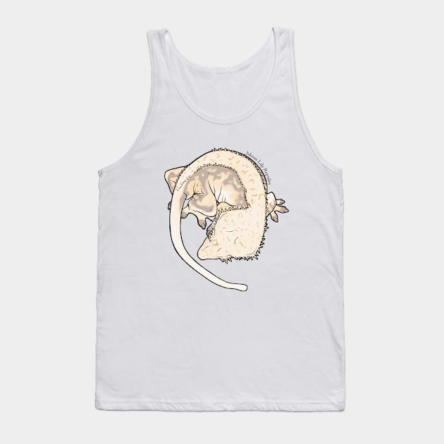 Grayson Line, Large Crested Gecko - Chai Tank Top by Moon Lily Reptiles